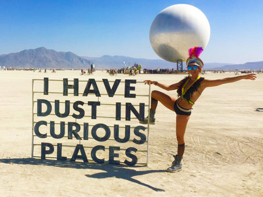 Euphoric Threads at Burning Man in Black Rock City, the ultimate adult playground. Designer Laura Griffith recalls her crazy euphoric escapades and tips for attending Burning Man 2019.