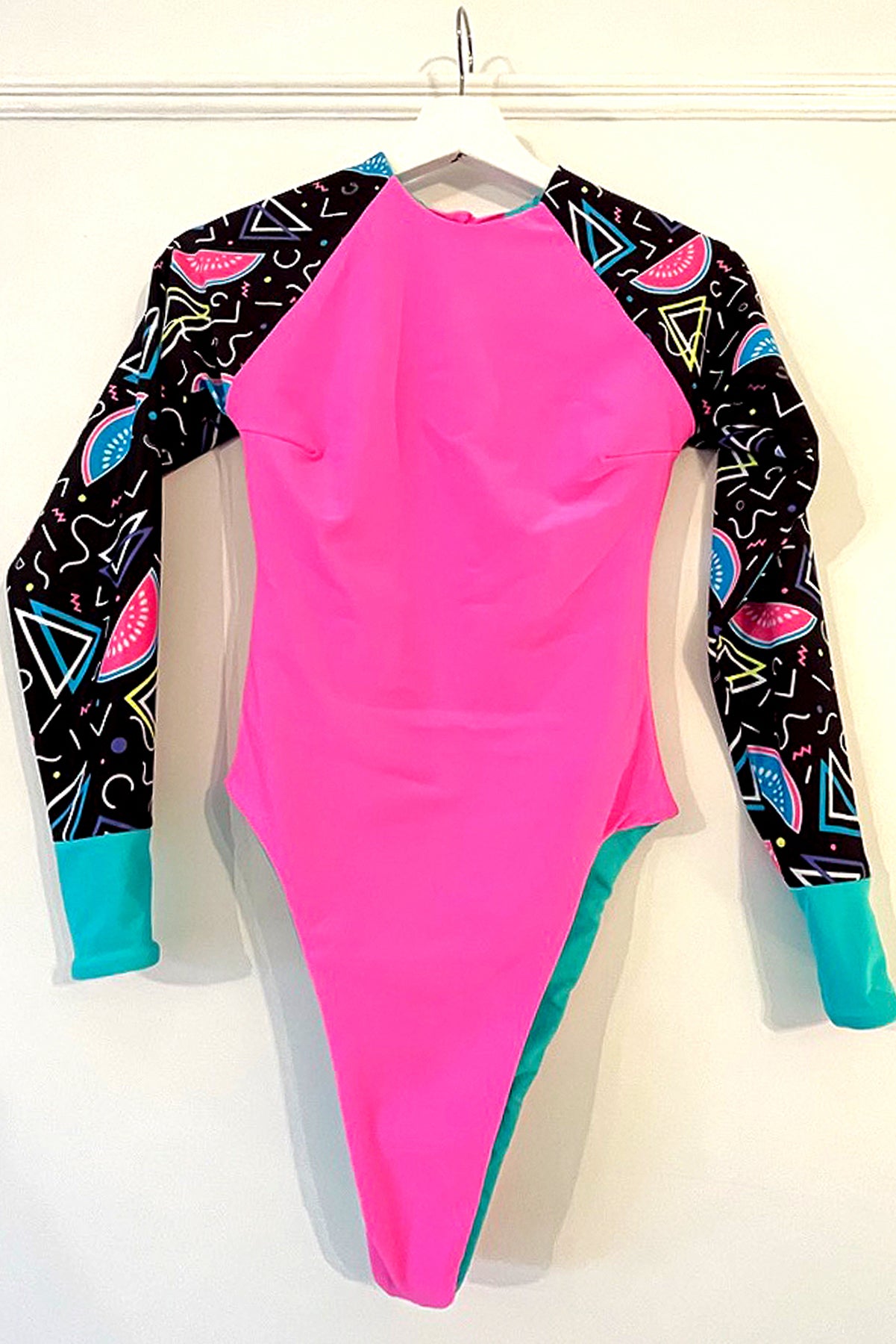 Limited Edition 90s Disco Melons REVERSIBLE high-leg Surfsuit - UK 8