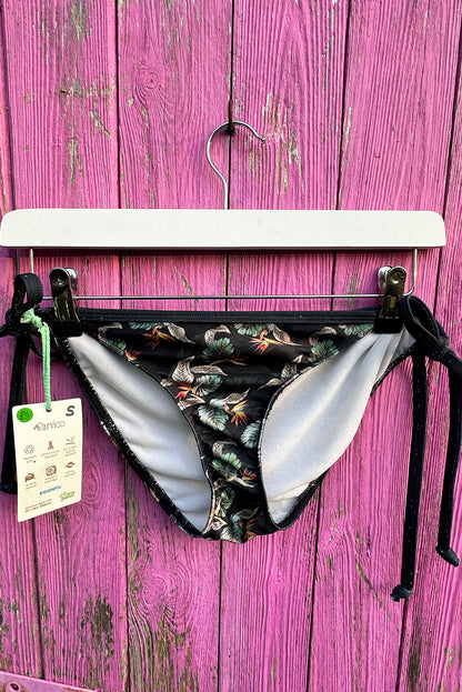 Reversible Tie Side Bikini Bottoms in Bird of Paradise - Small sample