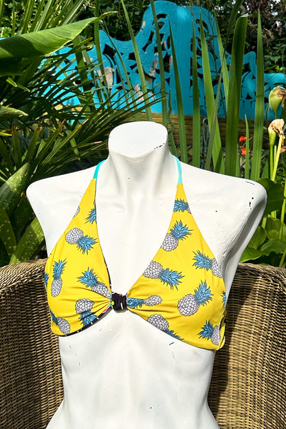 Limited Edition Disco Melons & Pineapple Backless Bikini Top - Small