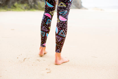 Euphoric Threads Eco Fashion for the Waves and Raves. Eco Leggings. Yoga Pants Surf Girl