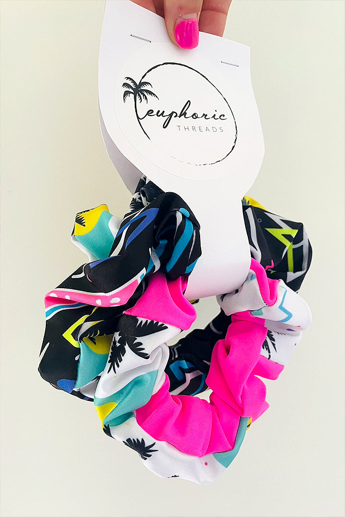 Euphoric Threads Eco Fashion for the Waves and Raves - Sustainable Handmade Swimwear and Surfwear - SCRUNCHIES