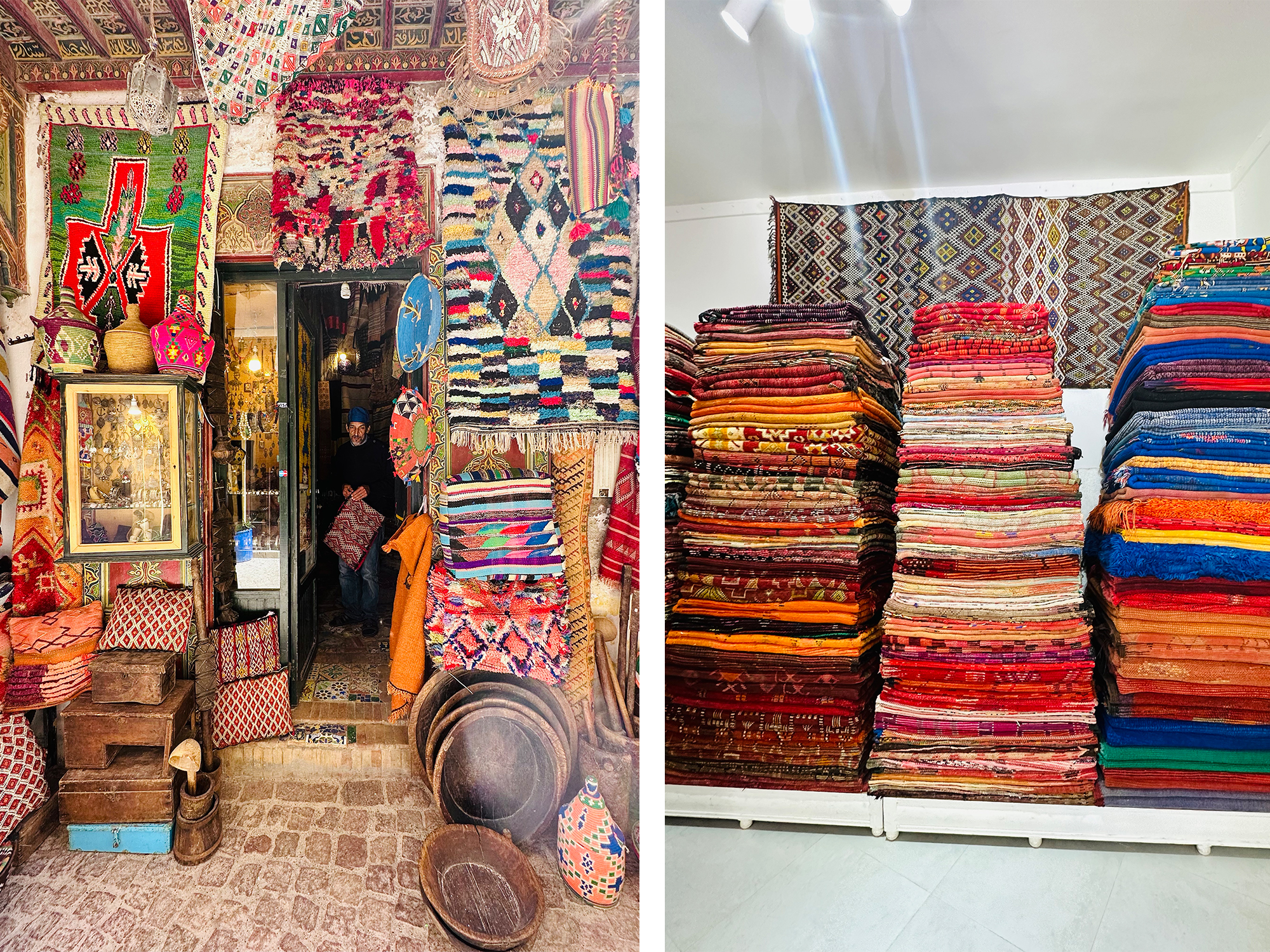 Euphoric Threads Travel Blog - Euphoric Escapades - The Adventures of Griffindor - The Ultimate Travel Guide to Shopping in Morocco. Essaouria shopping guide - berber carpet shopping